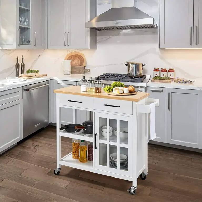 10 Best Island Carts For A Small Kitchen Under $200