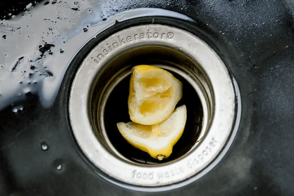 lemon in garbage disposal