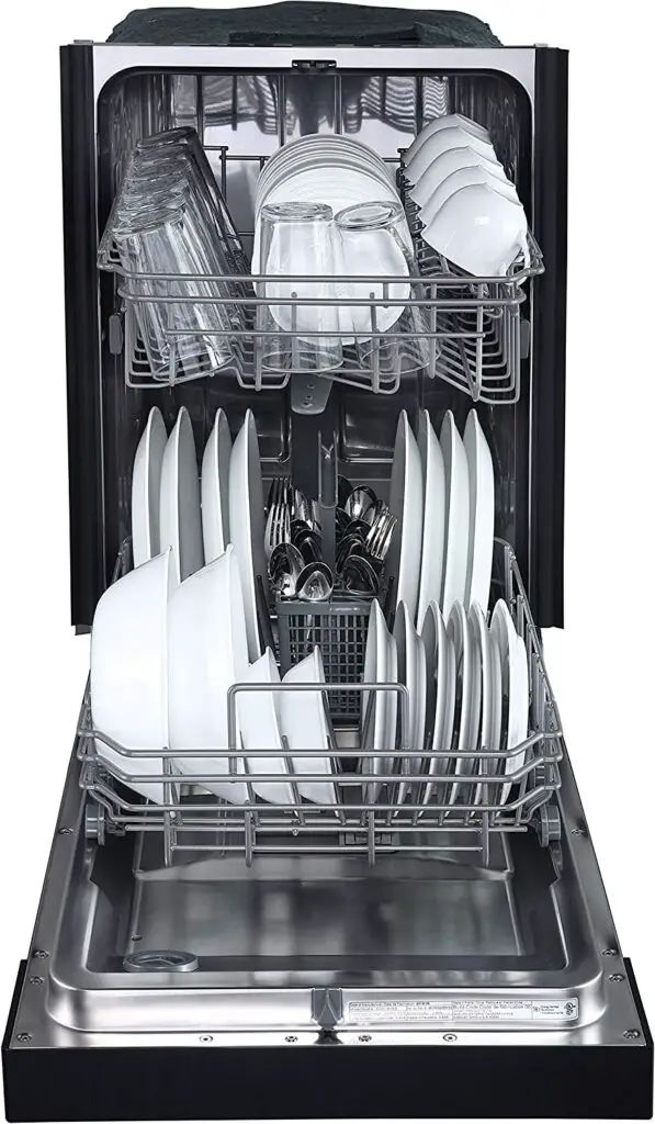 Danby 18 Inch Built in Dishwasher - Open