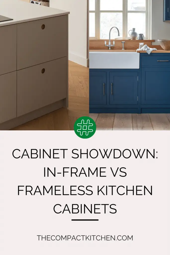 Cabinet Showdown: In-Frame vs Frameless Kitchen Cabinets