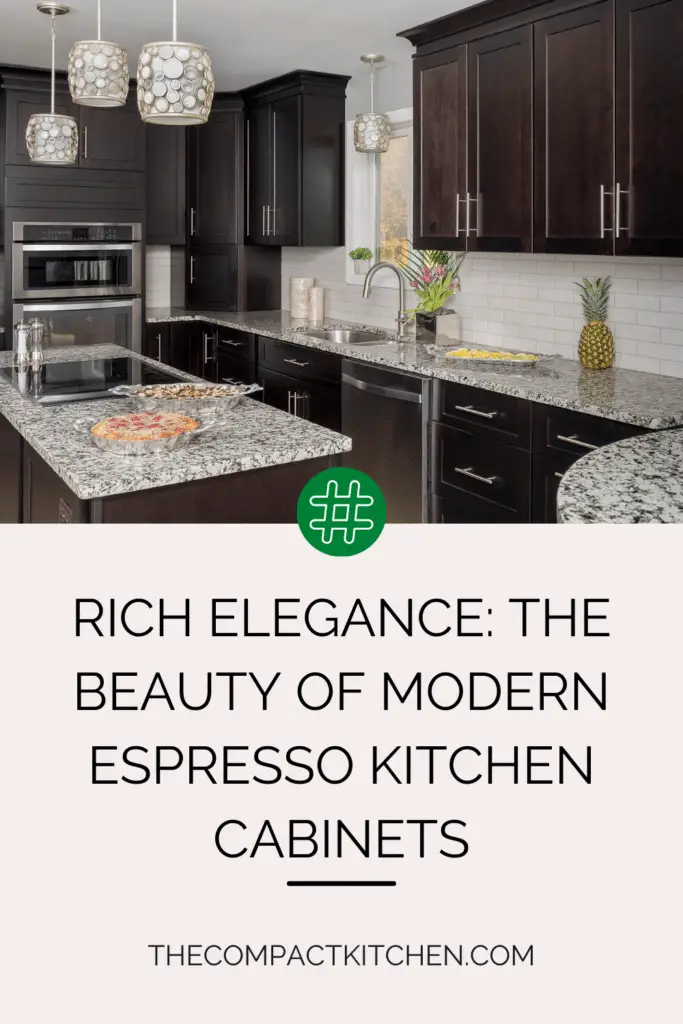 Rich Elegance: The Beauty of Modern Espresso Kitchen Cabinets