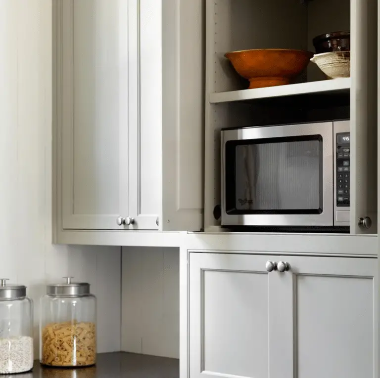Pantry Perfect: Maximizing Space with a Microwave Integration