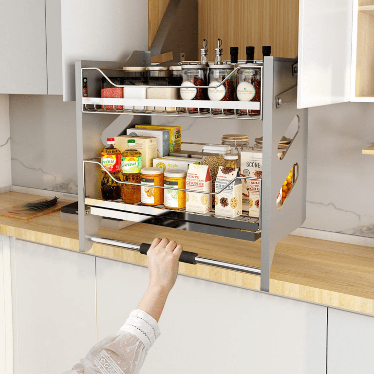 Space-Saving & Stylish: The Benefits of Pull Down Spice Racks for Small Kitchens