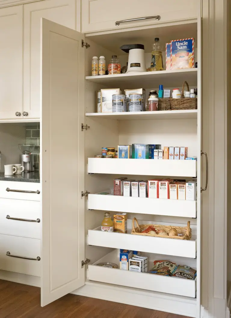 Maximize Kitchen Storage: The Benefits of Slide-Out Pantry Shelves