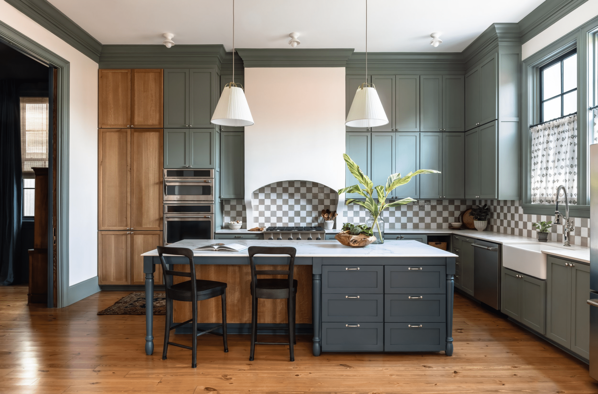 Pewter Green Perfection: Styling Tips for Your Kitchen Cabinets - The ...