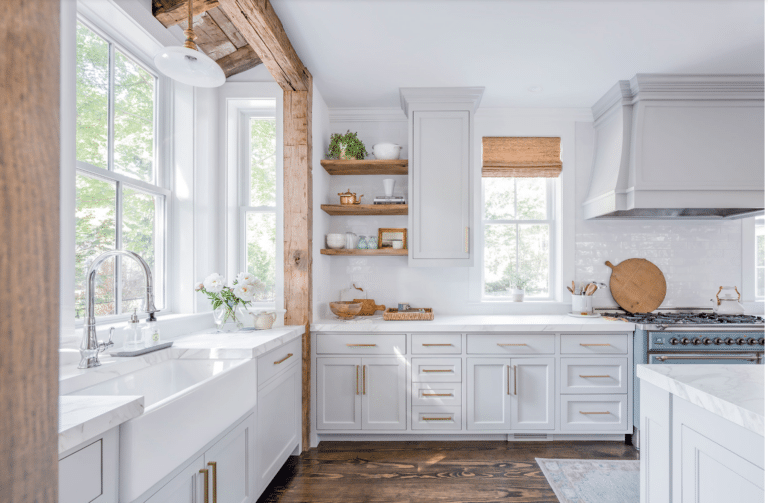 Beaming Beauty: Enhancing Small Kitchens with Wood Beams