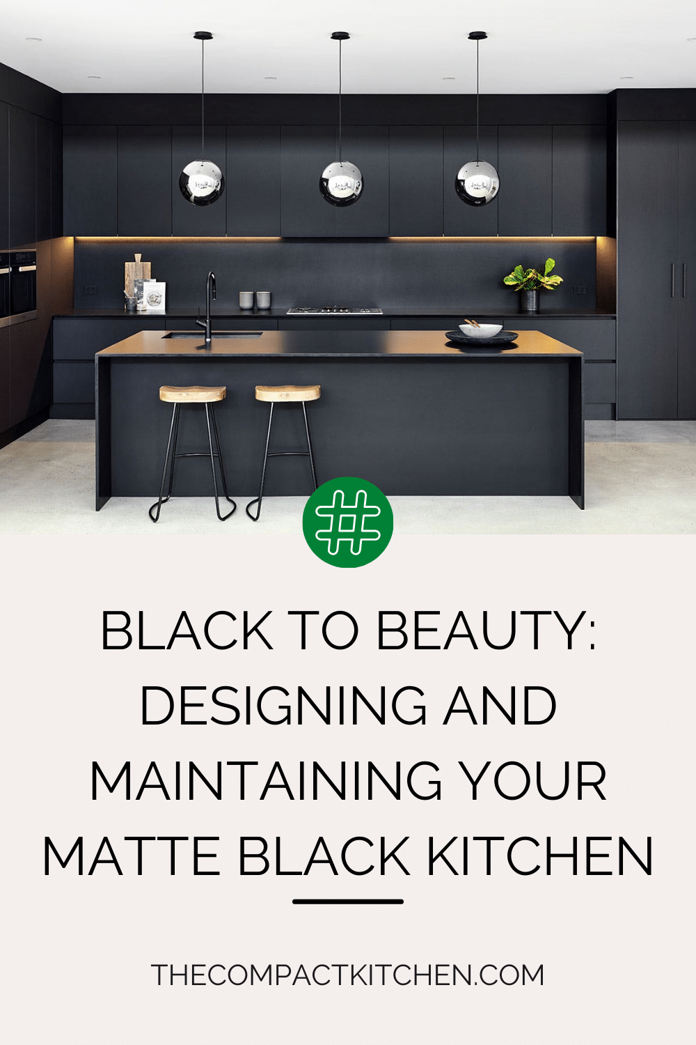 Black Beauty: Designing and Maintaining Your Matte Black Kitchen - The
