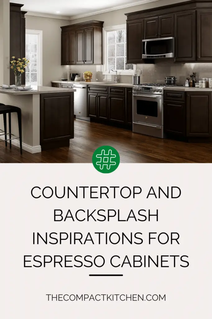 Countertop and Backsplash Inspirations for Espresso Cabinets