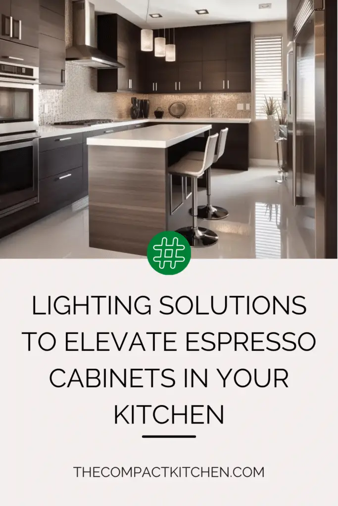 Shine Bright: Lighting Solutions to Elevate Espresso Cabinets in Your Kitchen