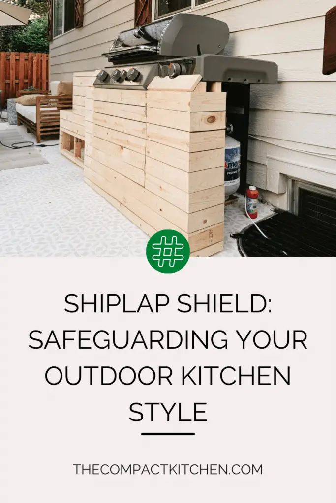 Shiplap Shield: Safeguarding Your Outdoor Kitchen Style