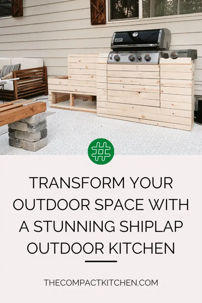 Shiplap Style: Transform Your Outdoor Space with a Stunning Shiplap Outdoor Kitchen