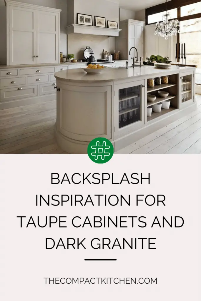 Enhance Your Kitchen: Backsplash Inspiration for Taupe Cabinets and Dark Granite