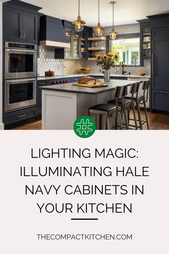Lighting Magic: Illuminating Hale Navy Cabinets in Your Kitchen