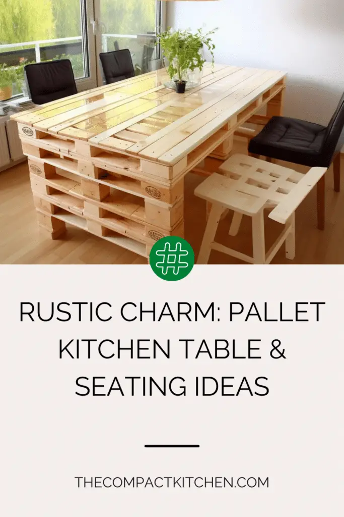 Rustic Charm: Pallet Kitchen Table & Seating Ideas