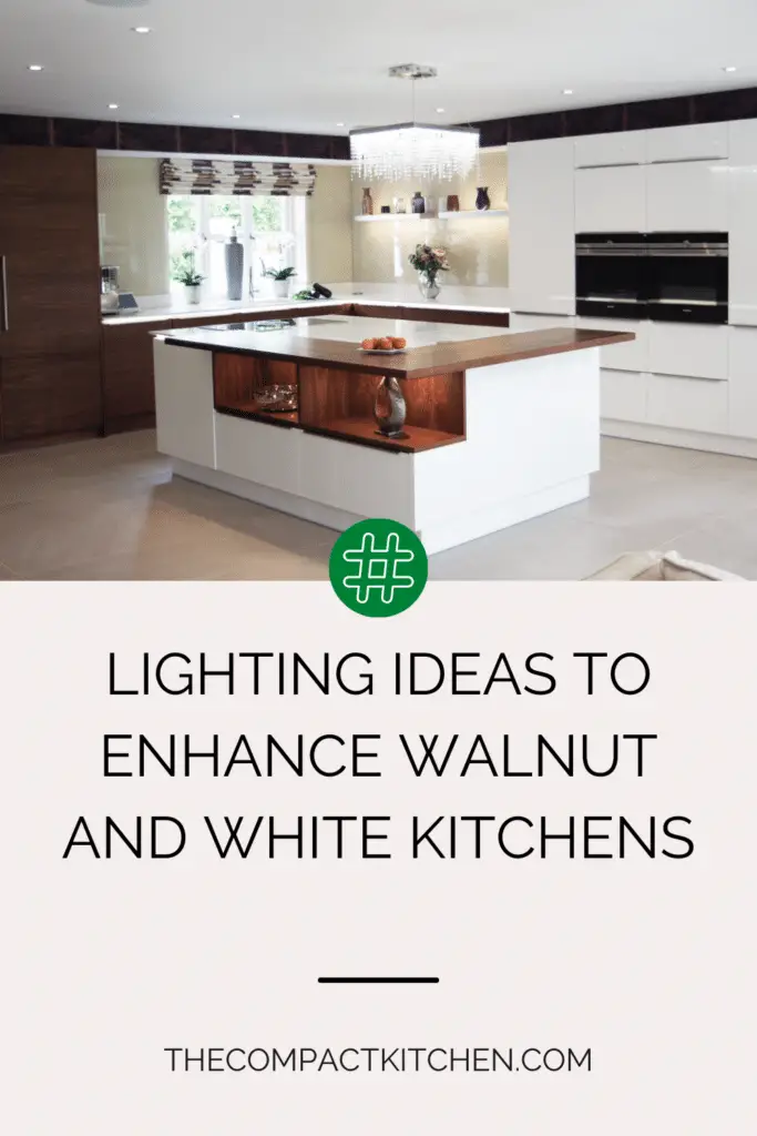 Walnut and White Kitchen