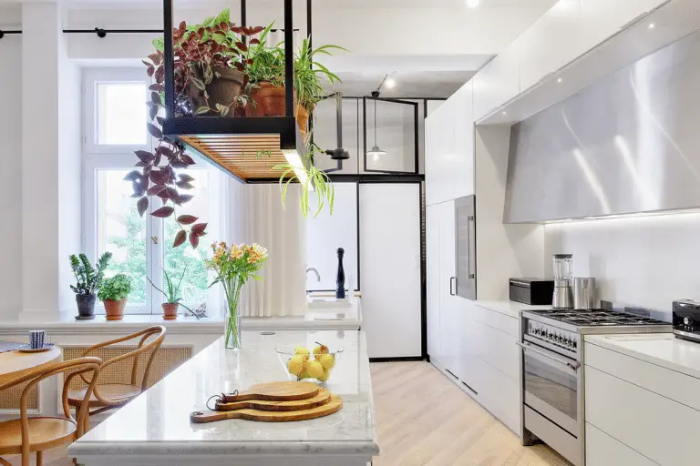 Sky’s the Limit: Maximizing Storage with Suspended Kitchen Shelves