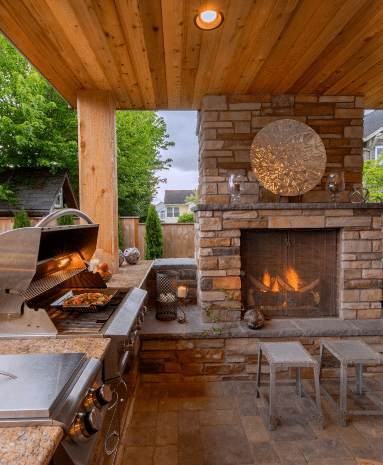 Fire, Food, and Safety: A Guide to Maintaining Your Outdoor Fireplace Kitchen