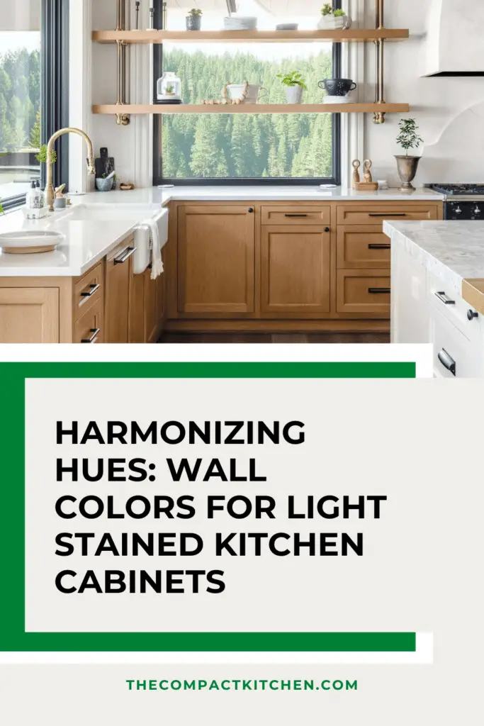 Harmonizing Hues: Wall Colors for Light Stained Kitchen Cabinets