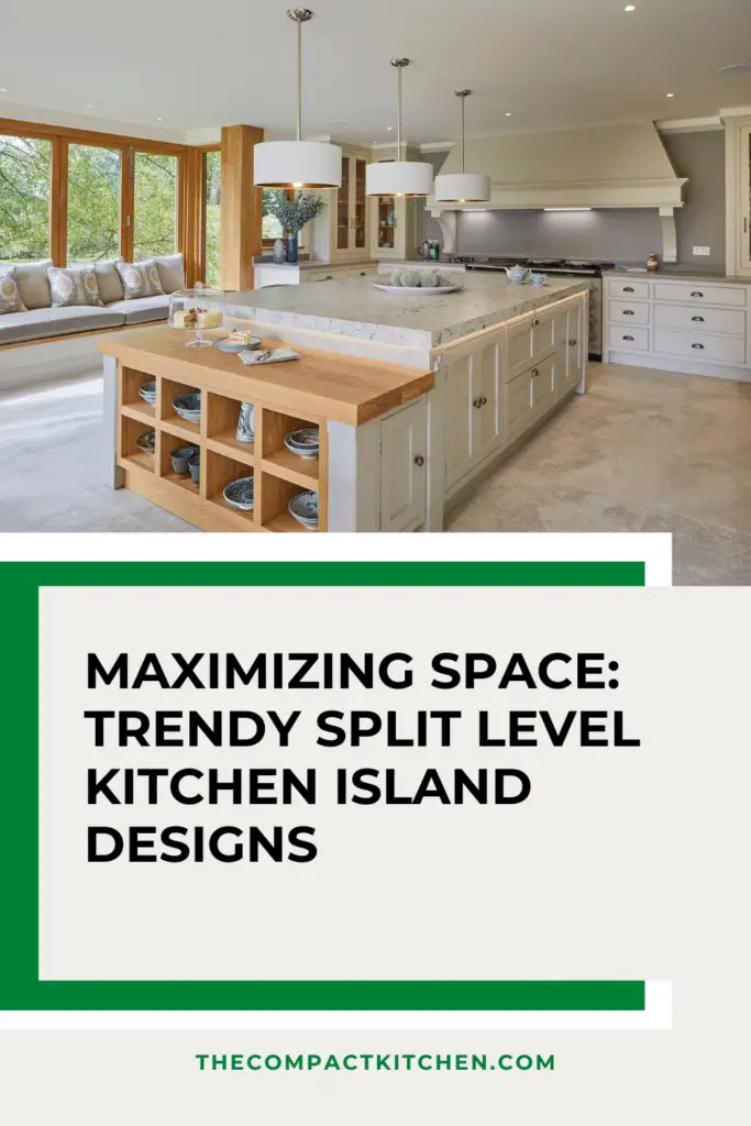 Maximizing Space: Trendy Split Level Kitchen Island Designs