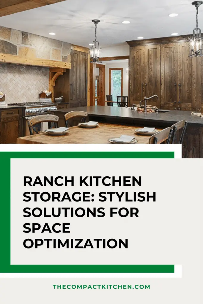 Ranch Kitchen Storage: Stylish Solutions for Space Optimization