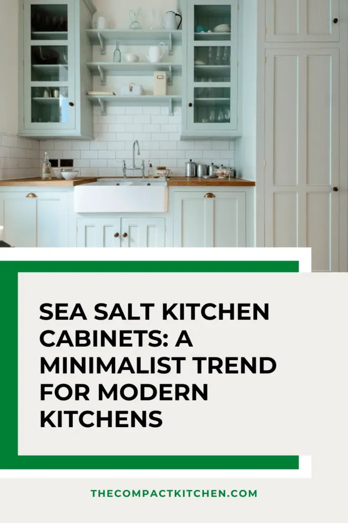 Sea Salt Kitchen Cabinets: A Minimalist Trend for Modern Kitchens